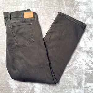 Mott & Bow Mercer Military Green Straight Leg Denim Jeans 38x32 Measures 38x31